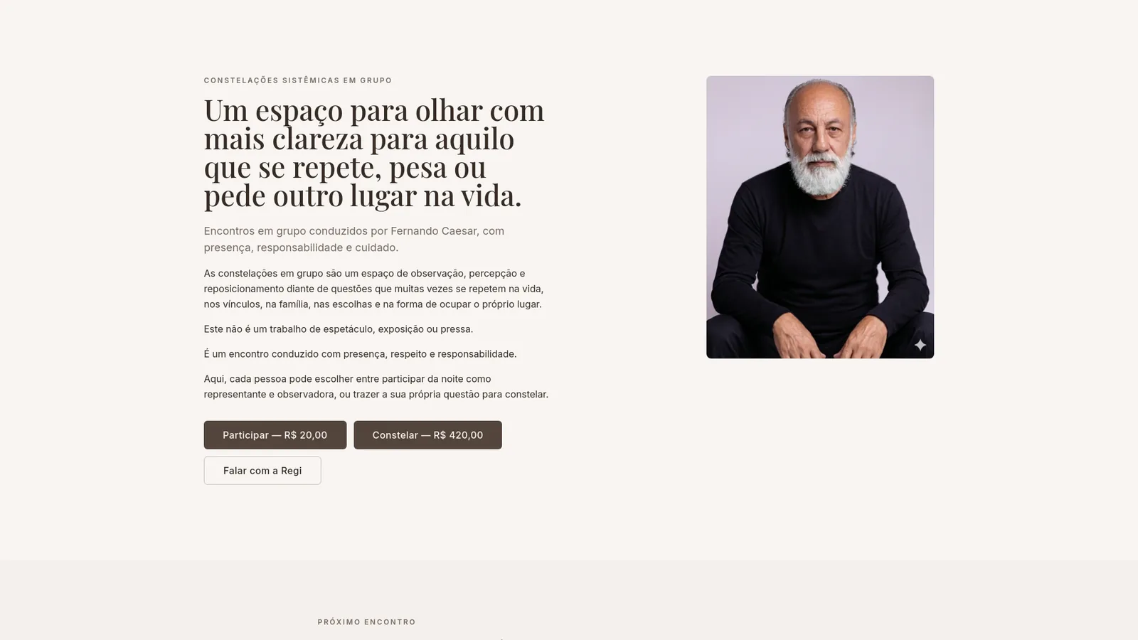 Tela do projeto Constelações UBIE